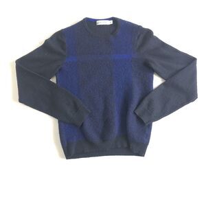 Calvin Klein Women's‎ Size S Pullover Sweater Blue Long Sleeve Merino Wool Blend